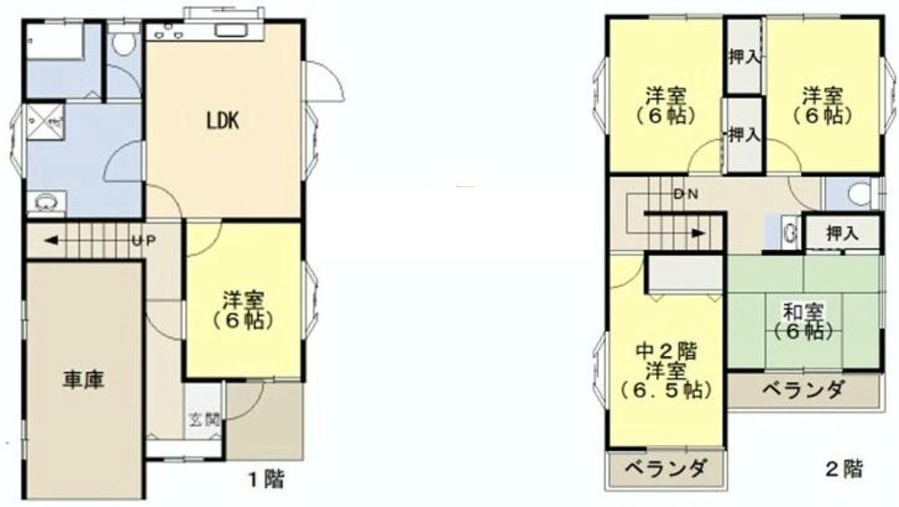 Floor plan. 22 million yen, 5LDK, Land area 124 sq m , Building area 119.8 sq m