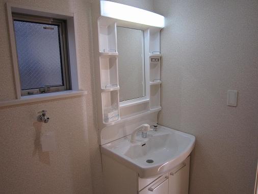 Wash basin, toilet. Bathroom vanity