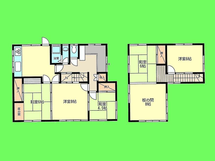 Floor plan. 46,500,000 yen, 6DK, Land area 330.59 sq m , Building area 110.7 sq m