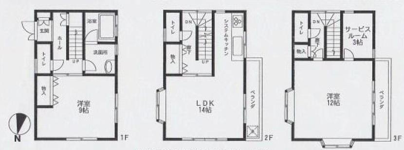 Floor plan. 22,300,000 yen, 2LDK + S (storeroom), Land area 84.97 sq m , Building area 99.35 sq m