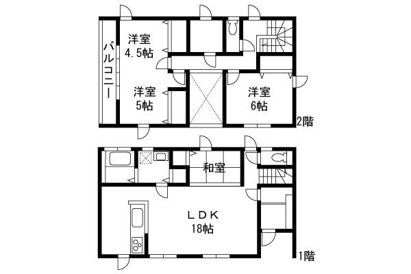 Floor plan. 39,800,000 yen, 3LDK, Land area 100.21 sq m , Building area 96.88 sq m