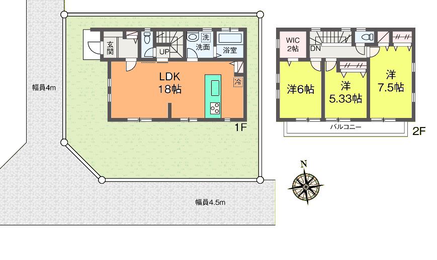 Floor plan. 40,900,000 yen, 3LDK, Land area 112.11 sq m , Building area 90.25 sq m