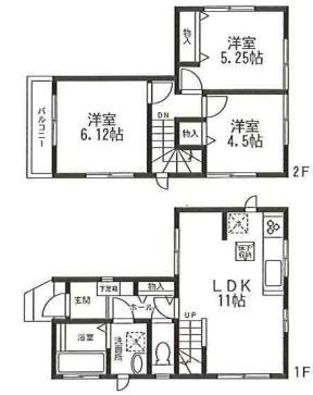 Floor plan. 31,800,000 yen, 3LDK, Land area 67.41 sq m , Building area 65.2 sq m