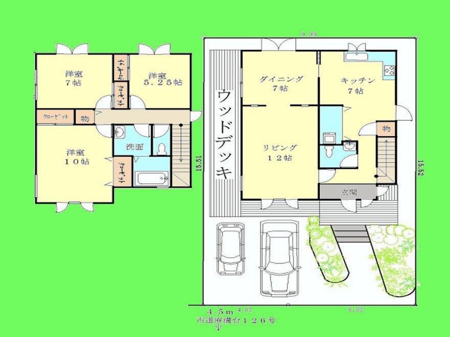 Floor plan. 27,800,000 yen, 3LDK, Land area 155.17 sq m , Building area 122.48 sq m