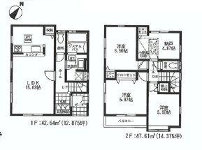 Floor plan. 31,800,000 yen, 3LDK+S, Land area 74.1 sq m , Building area 90.25 sq m