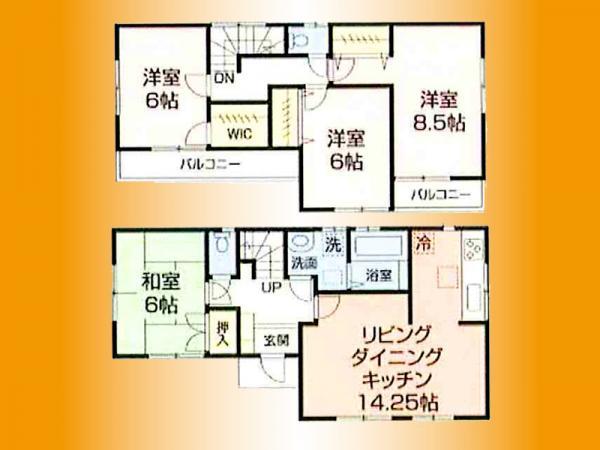 Floor plan. 39,800,000 yen, 4LDK, Land area 104.77 sq m , Building area 96.88 sq m