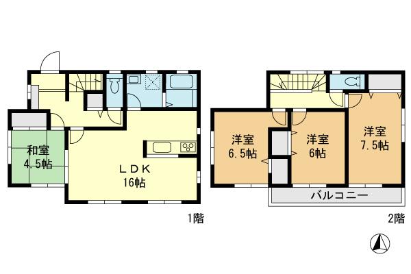 Floor plan. 24,900,000 yen, 4LDK, Land area 150.12 sq m , Building area 98.53 sq m