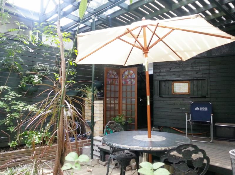 Garden. First floor terrace