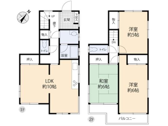 Floor plan. 26,800,000 yen, 3LDK, Land area 88.16 sq m , Building area 84.24 sq m floor plan