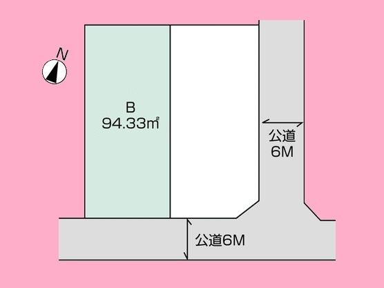 Compartment figure. Land price 24,800,000 yen, Land area 94.33 sq m