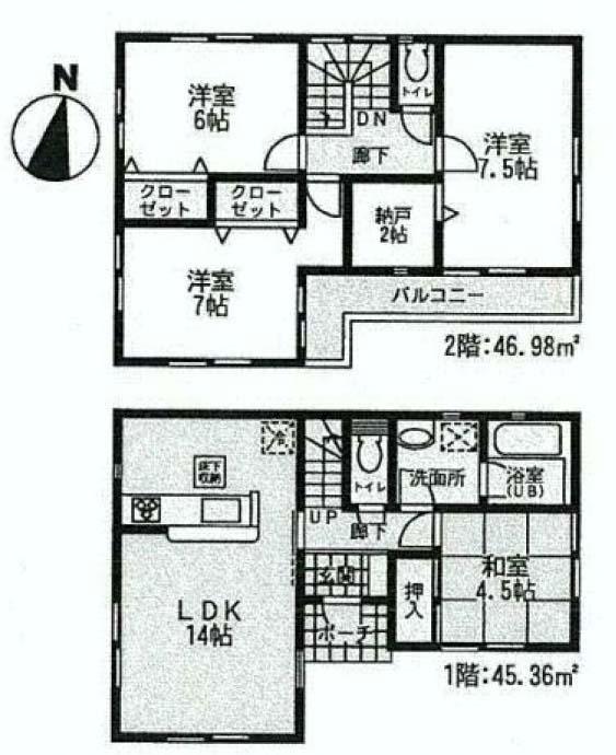Floor plan. (3), Price 26,800,000 yen, 4LDK, Land area 120.05 sq m , Building area 92.34 sq m
