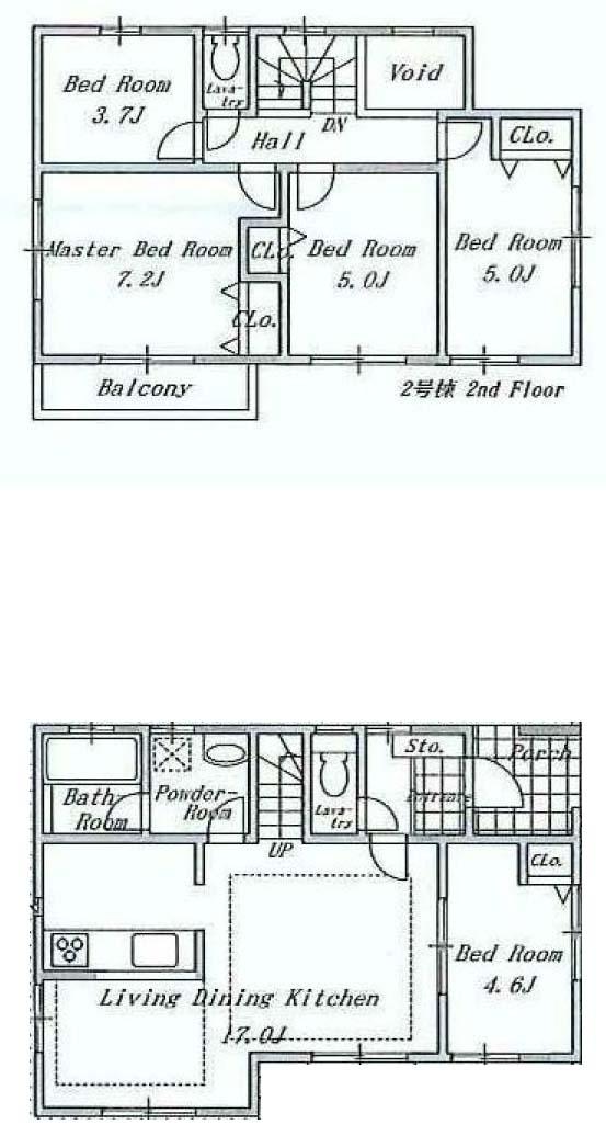 Floor plan. (2), Price 44,800,000 yen, 4LDK, Land area 118.15 sq m , Building area 94.39 sq m
