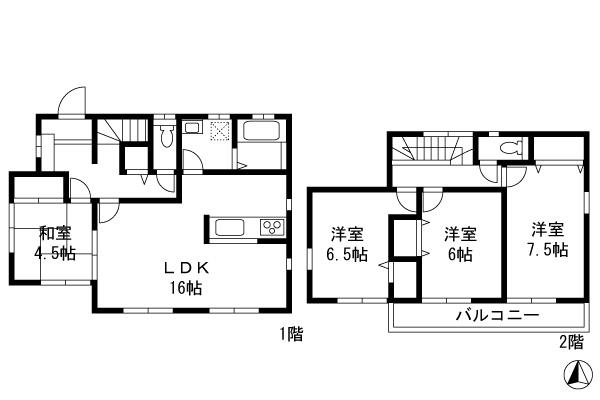 Floor plan. 24,900,000 yen, 4LDK, Land area 150.12 sq m , Building area 98.53 sq m