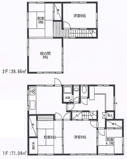 Floor plan. 46,500,000 yen, 6DK, Land area 330.99 sq m , Building area 110.7 sq m