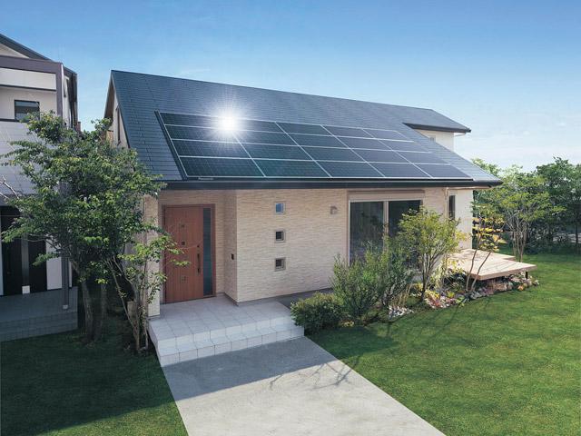 Power generation ・ Hot water equipment. Significantly reduce the power loss in a unique hybrid structure. We achieved the amount of electric power generated by the industry's highest level.  It is surprising to solar power generation efficiency falls on a hot day is also, Keep the amount of power generation in a wide range of temperature with excellent temperature characteristics. It can also be firm power generation at high temperatures. Also in order to reduce the number of the modules if the same amount of power generation, You can reduce the weight burden on the roof.  ※  Solar power will require a separate contract.