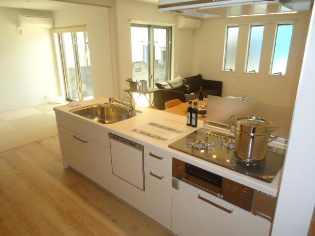 Kitchen. Open kitchen in the open type. Room (August 2013) Shooting