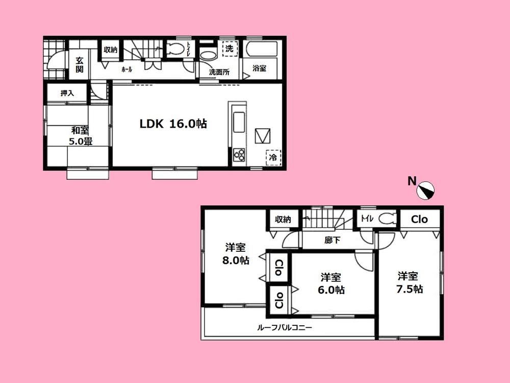Floor plan. (1), Price 30,800,000 yen, 4LDK, Land area 131.44 sq m , Building area 99.77 sq m