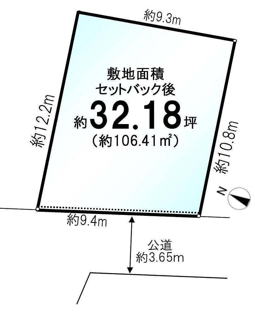 Compartment figure. Land price 26.5 million yen, Land area 108.11 sq m