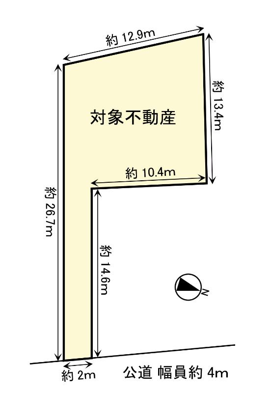 Compartment figure. Land price 29,800,000 yen, Land area 194.88 sq m