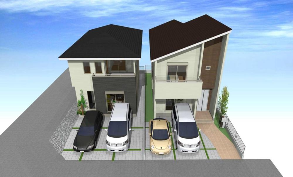 Building plan example (Perth ・ appearance). Building exterior plan example