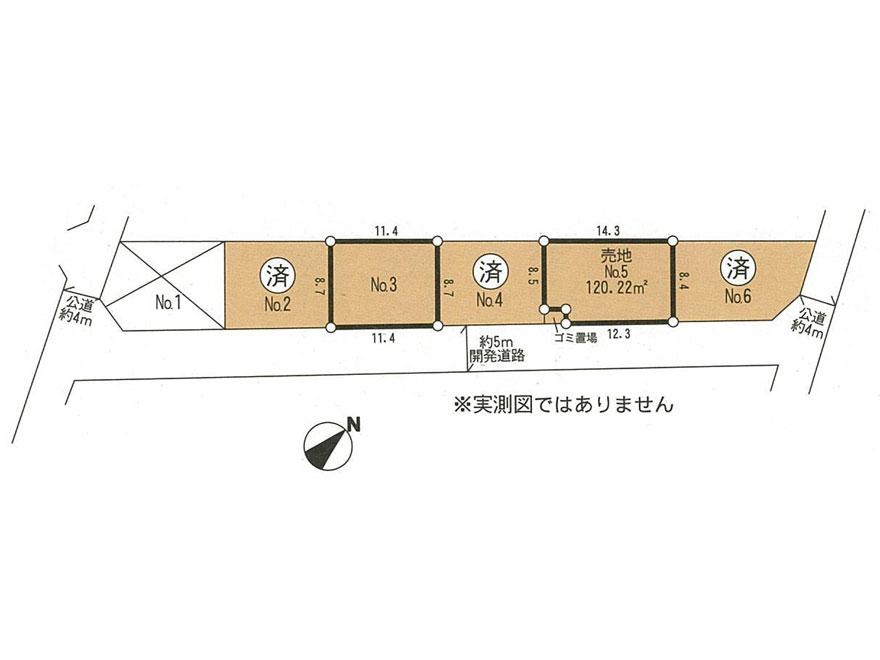 Compartment figure. Land price 36 million yen, Land area 120.22 sq m