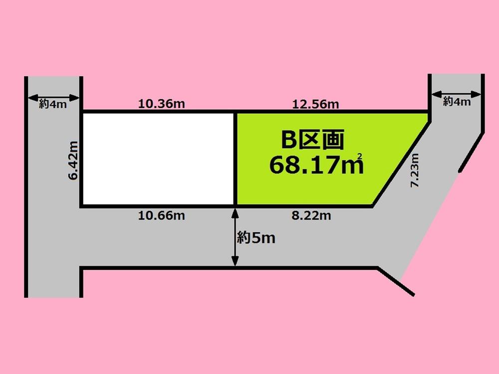 Compartment figure. Land price 14 million yen, Land area 68.17 sq m