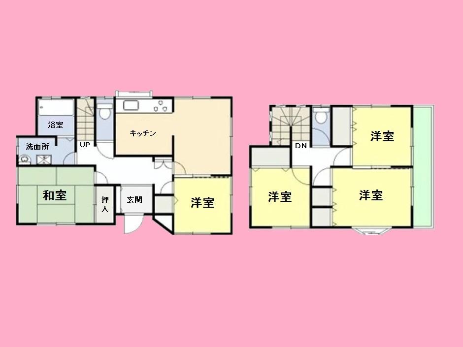 Floor plan. 12.6 million yen, 5DK, Land area 126.99 sq m , Building area 94.2 sq m