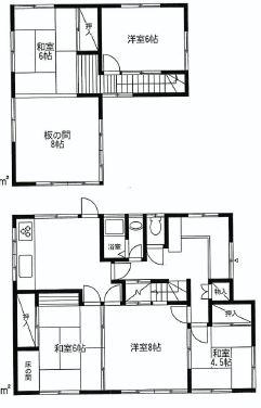 Floor plan. 46,500,000 yen, 6DK, Land area 330.59 sq m , Building area 110.7 sq m