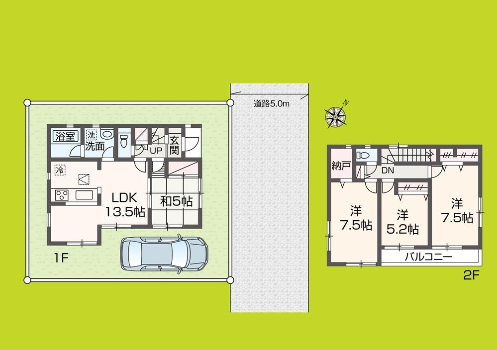 Floor plan. 33,800,000 yen, 4LDK, Land area 98 sq m , Building area 90.72 sq m floor plan