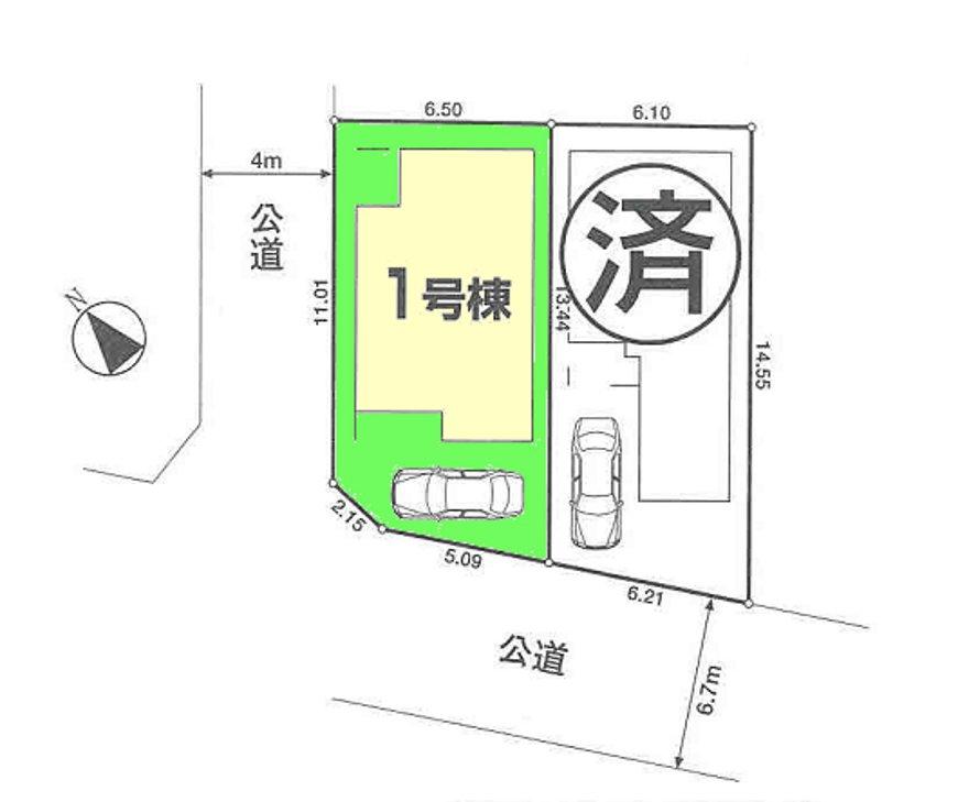 Compartment figure. 34,800,000 yen, 4LDK, Land area 82.71 sq m , Building area 92.34 sq m