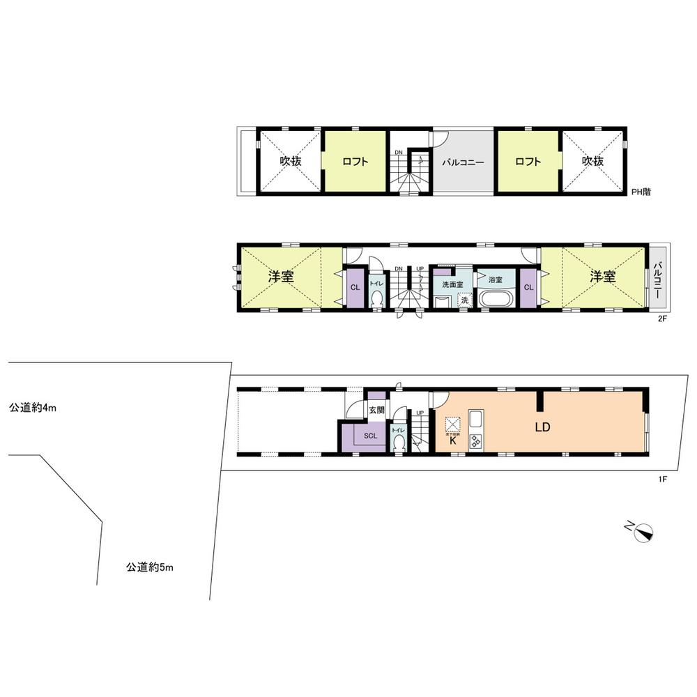 Floor plan. 28.8 million yen, 2LDK, Land area 80.3 sq m , Building area 90.78 sq m