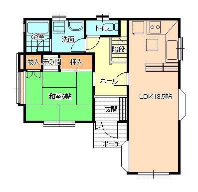 Floor plan. 46 million yen, 4LDK, Land area 146.05 sq m , Building area 95.84 sq m 1 floor plan
