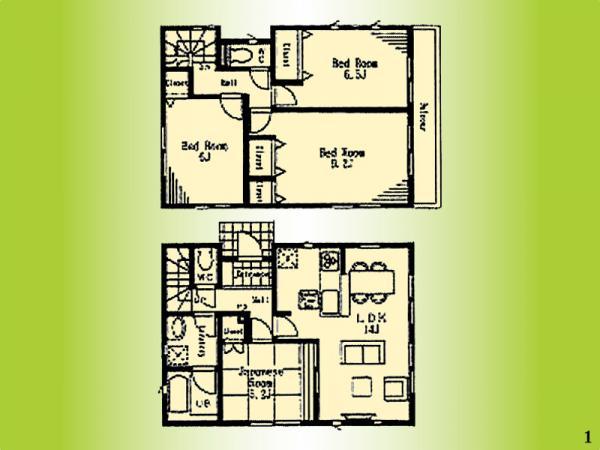 Floor plan. 31,800,000 yen, 4LDK, Land area 100.06 sq m , Building area 93.15 sq m