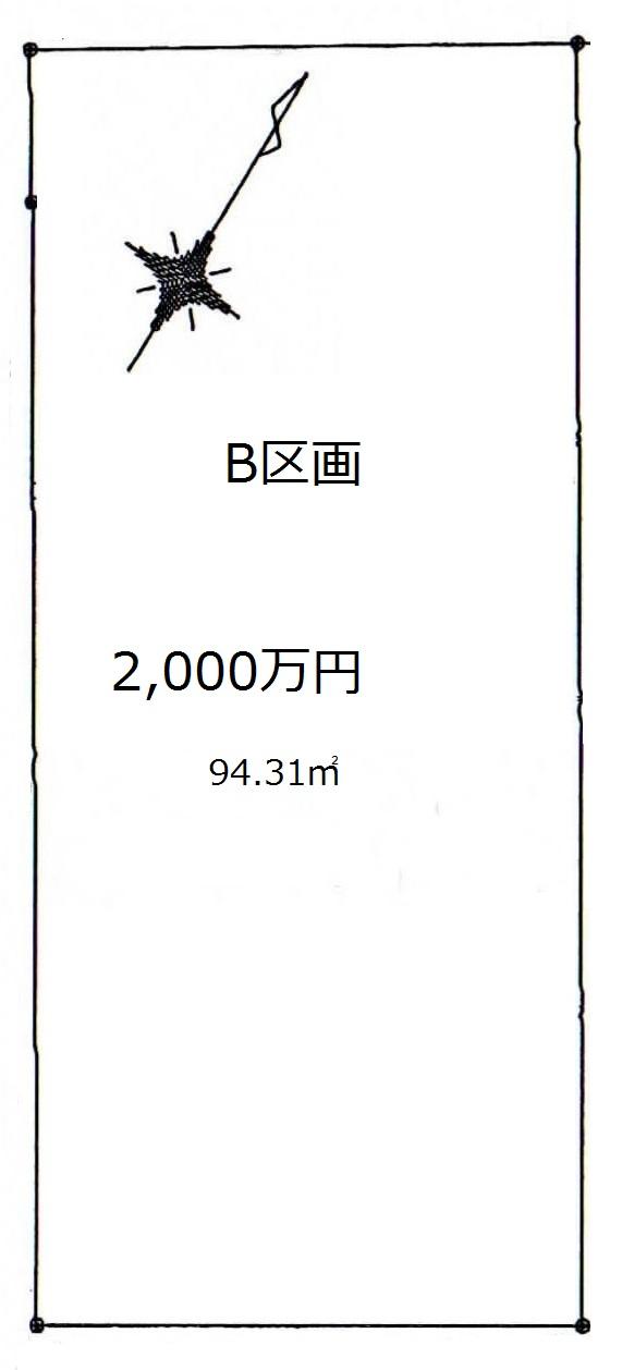 Compartment figure. Land price 24 million yen, Land area 94.33 sq m