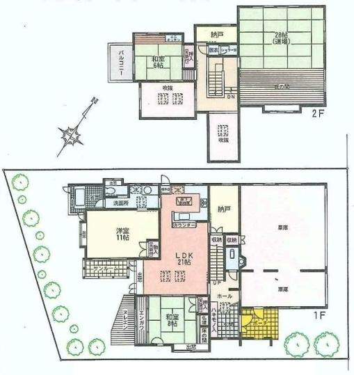 Floor plan. 52 million yen, 3LDK+S, Land area 320.66 sq m , Building area 250.71 sq m