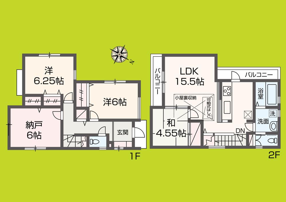 Floor plan. 35,800,000 yen, 3LDK + S (storeroom), Land area 93.57 sq m , Building area 92 sq m floor plan