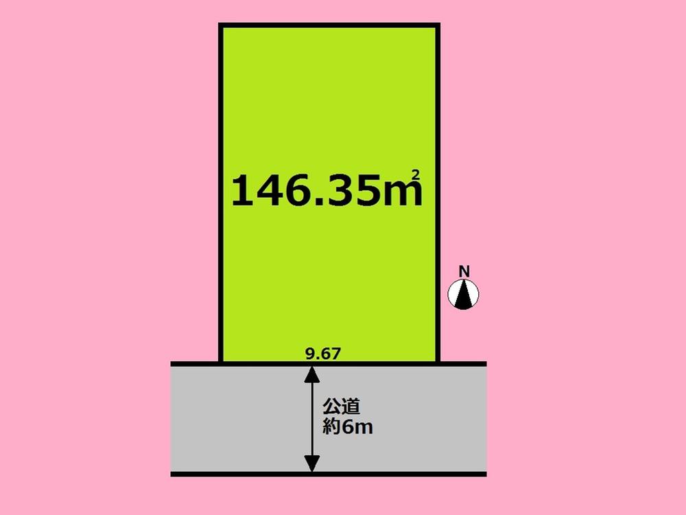 Compartment figure. Land price 28.8 million yen, Land area 146.35 sq m