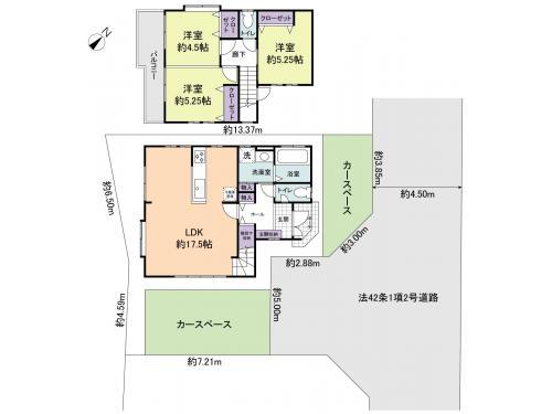 Floor plan. 29,800,000 yen, 2LDK, Land area 110 sq m , Building area 80.32 sq m