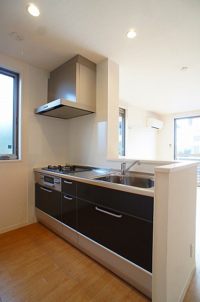 Kitchen. Convenient face-to-face kitchen to clean up the back or carry a cuisine.