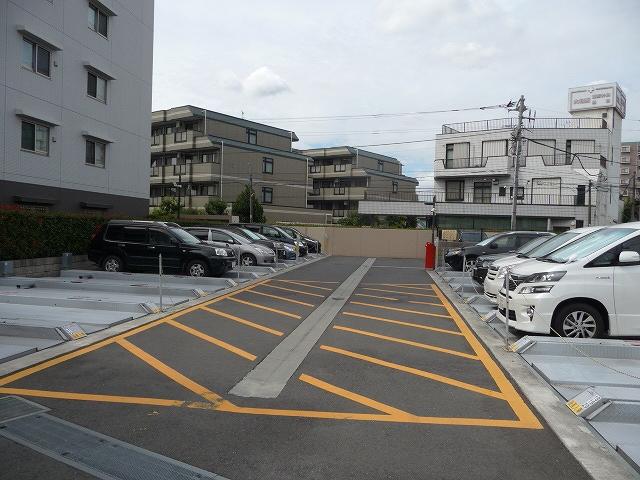 Parking lot. Common areas