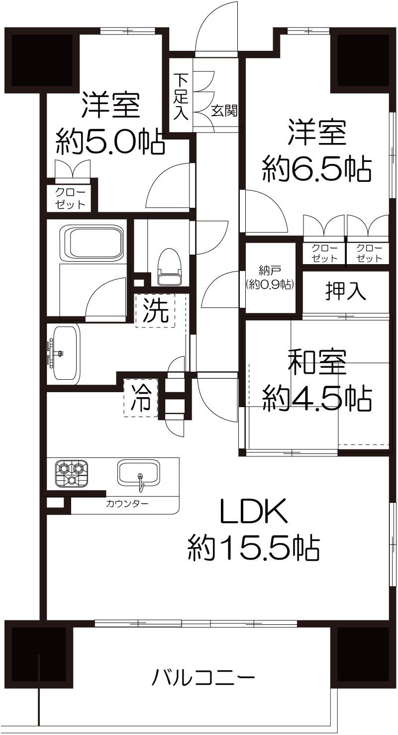 Floor plan. 3LDK + S (storeroom), Price 29,800,000 yen, Occupied area 71.65 sq m , Balcony area 11.15 sq m