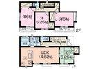 Floor plan. (1 Building), Price 31,800,000 yen, 4LDK, Land area 100.19 sq m , Building area 92.12 sq m