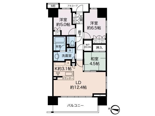 Floor plan. 3LDK + S (storeroom), Price 29,800,000 yen, Occupied area 71.65 sq m , Balcony area 11.15 sq m