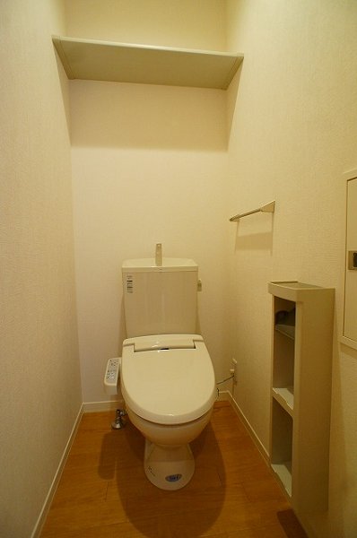 Toilet. Toilet with a comfortable warm water washing toilet seat