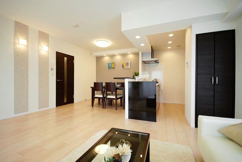 Living. Living as seen from the roof balcony