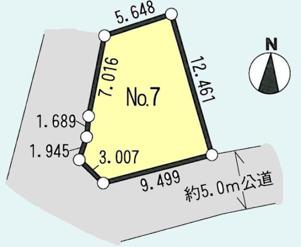 Compartment figure. Land price 22 million yen, Land area 107.17 sq m