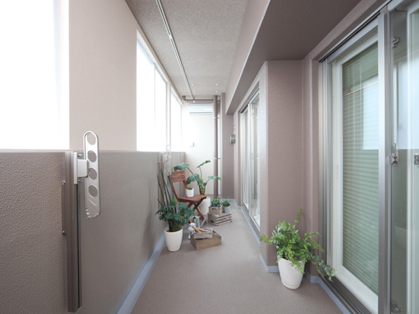 balcony ・ terrace ・ Private garden.  [balcony] A balcony that can enjoy the relaxation of time (model room Da type)