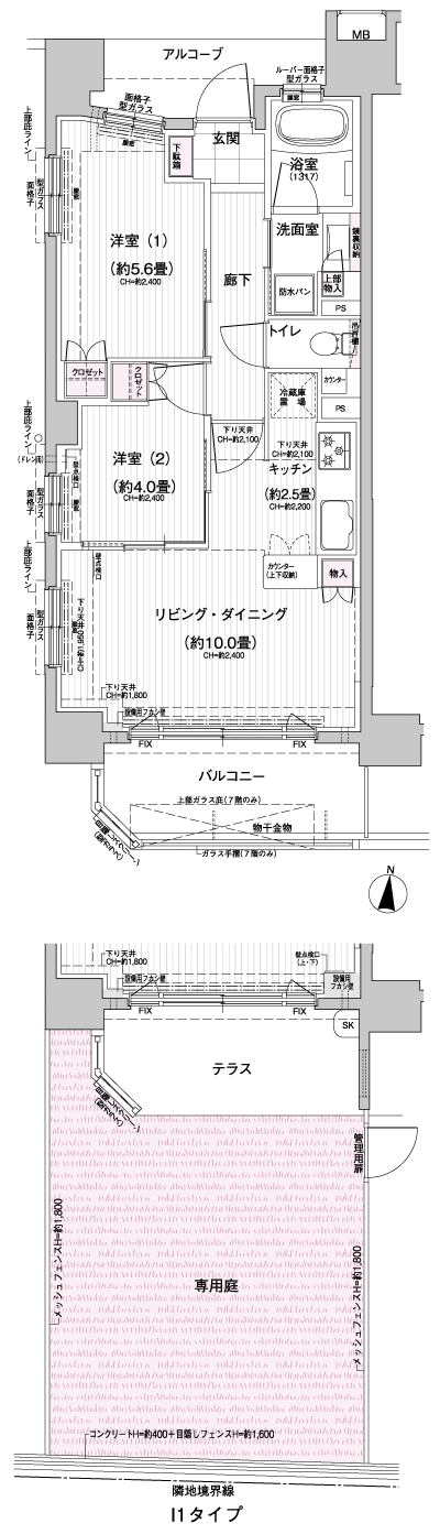 Floor: 2LDK, occupied area: 50.69 sq m, price: 25 million yen, currently on sale