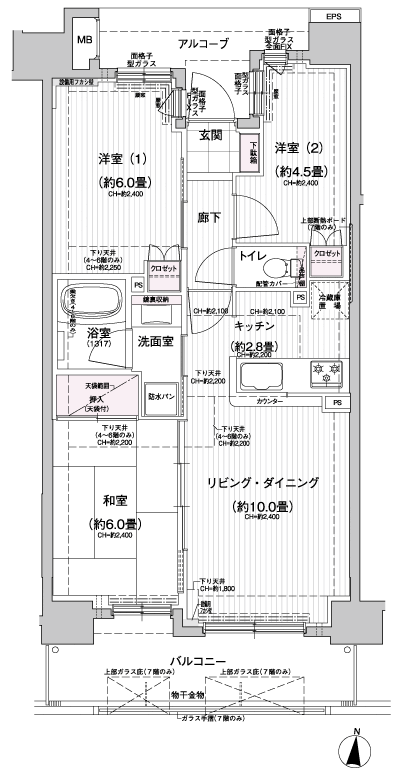 Floor: 3LDK, the area occupied: 60.4 sq m, Price: 31.7 million yen ・ 34,200,000 yen, now on sale