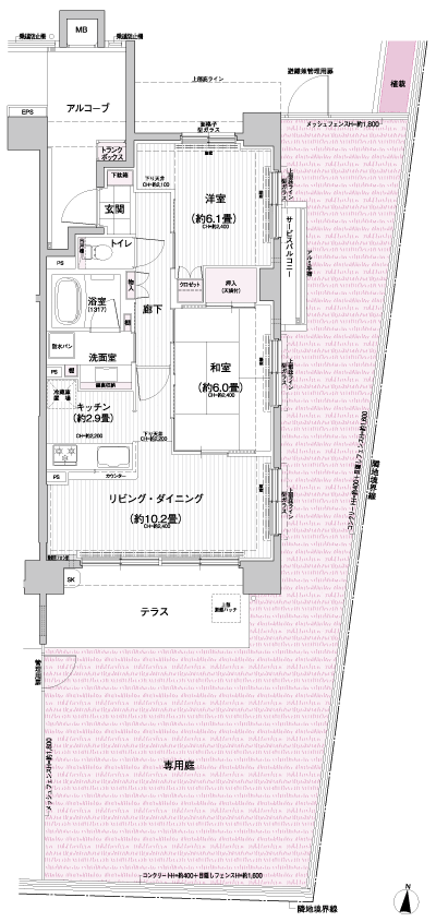 Floor: 2LDK, the area occupied: 57.1 sq m, Price: 31,600,000 yen, now on sale